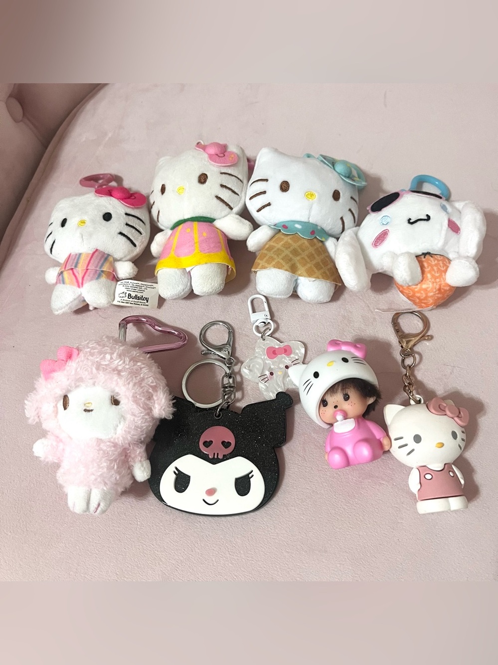 Hello Kitty & Friends Plush Keychains Lot